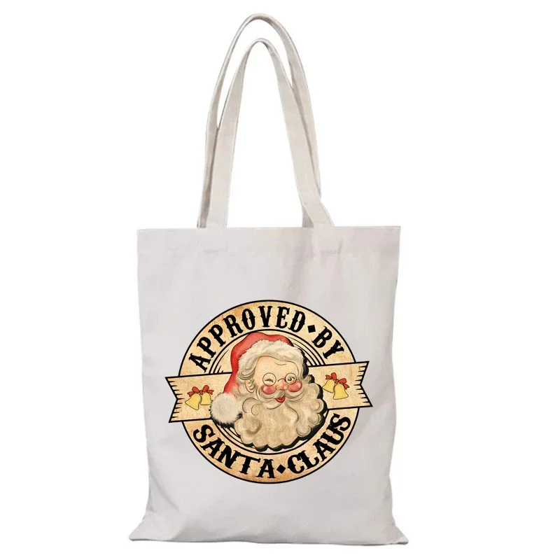 sac personnalisé cadeau du nouvel an sac à bandoulière pour femme sacs à main joyeux noël sacs en tissu sac de cours fourre-tout eco shopper femme