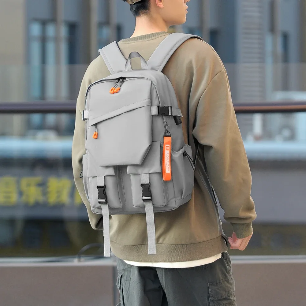 un tissu hydrofuge élégant, simple et de haute qualité de 15,6 pouces avec le même sac à bandoulière pour hommes et femmes.