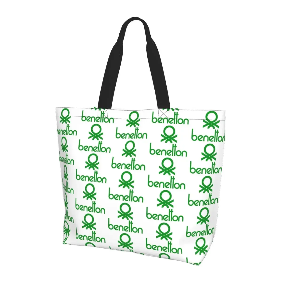 united colors of benetton sac fourre-tout en toile de grande capacité, sac à bandoulière, sac à provisions pour femmes
