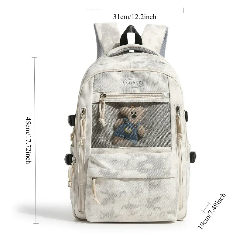 sac à dos unisexe de style coréen, grande capacité, multicouche, léger, respirant, sac d'école pour étudiants, sac à dos de voyage pour ordinateur portable