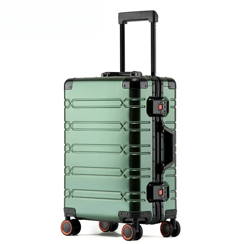 sacs de voyage bagages roulants bagages 20'' valise de cabine à main valise de voyage en alliage d'aluminium-magnésium