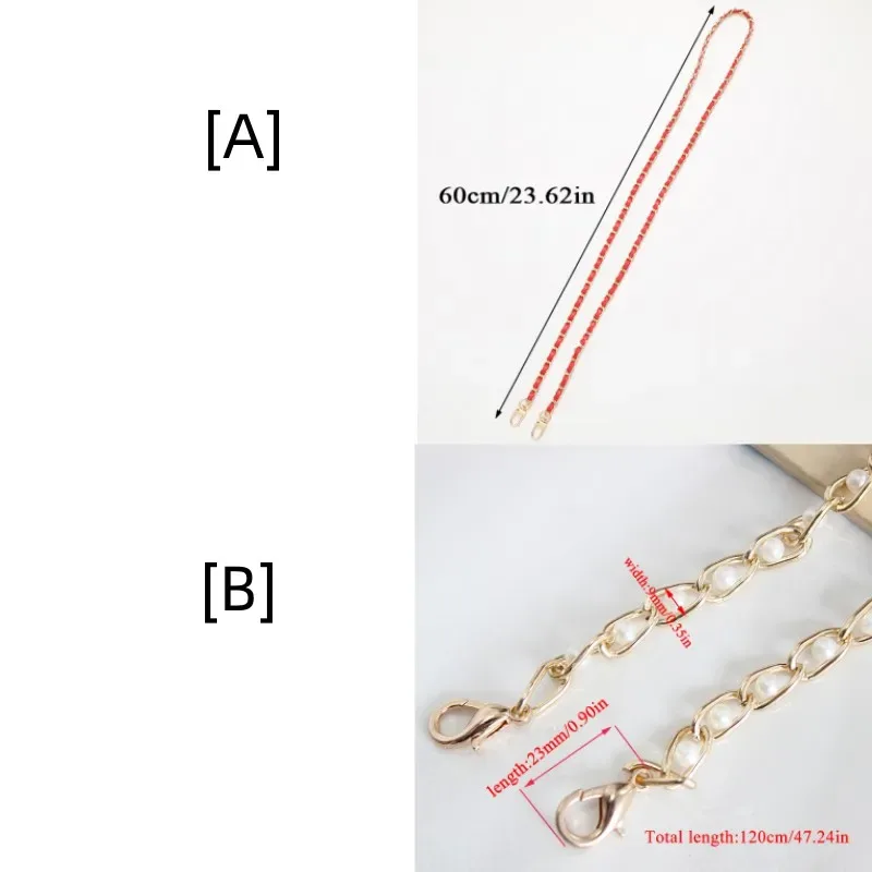 cuir pu + chaîne en métal sac à bandoulière sangle sac de mode pour femmes sac à bandoulière chaîne tressée femme sangle en cuir pour sac à main
