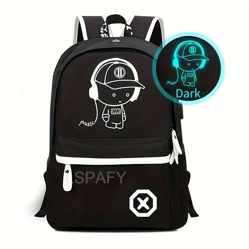 sacs à dos d'école pour enfants, sacs à dos lumineux pour garçons et filles, sac à livres étanche avec chargeur usb, cadeau