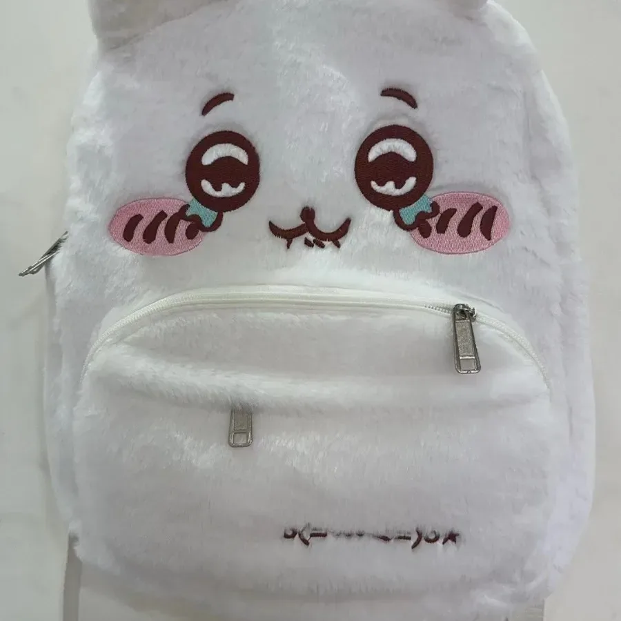 nouveau sac à dos scolaire en velours mignon de style kawaii, grande capacité, broderie, sac à dos pour étudiants, sacs chiikawa pour femme, personnage d'anime
