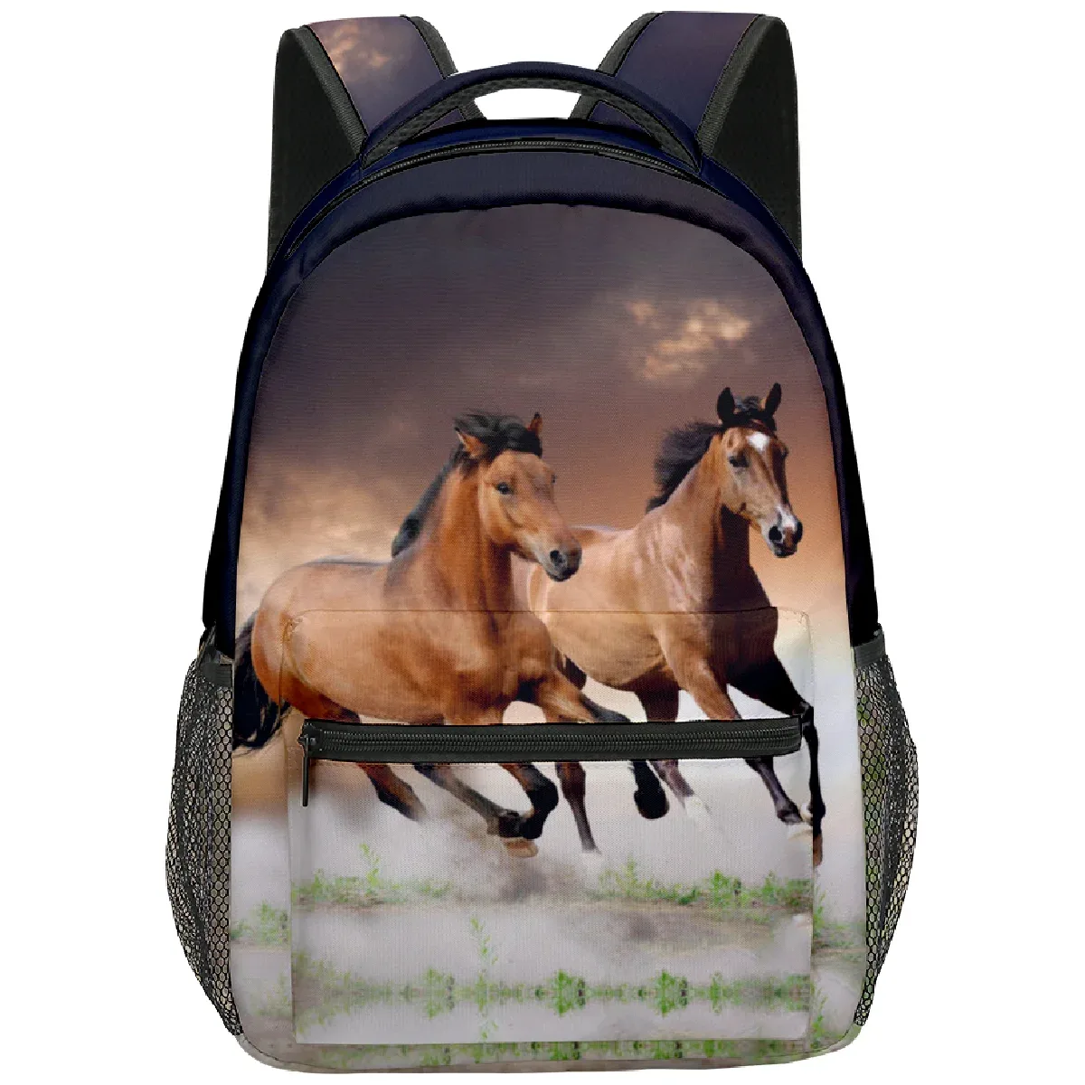 sac dos oxford université cheval licorne dessinanime voyage unisexe polyester pocheint penholder bandoulierearcue jacquard