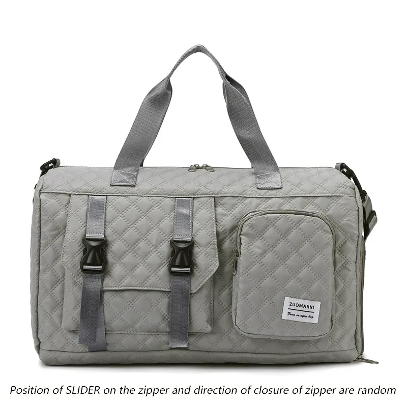 sac de voyage en nylon durable, sac de sport portable pour les voyages de nuit, sac d'entraînement à bandoulière, argyle spacieux