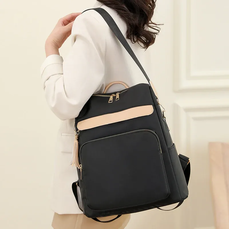 sacs à dos antivol à poches multiples pour femmes, sac à dos de grande capacité, sacs initiés pour adolescentes, sacs à dos à la mode, haute qualité