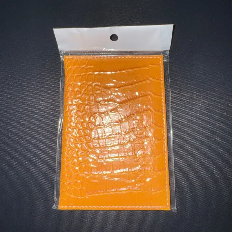 portefeuille de voyage unisexe en cuir pu à motif crocodile, porte-passeport, porte-cartes d'identité, porte-cartes de crédit, organiseur de documents portable
