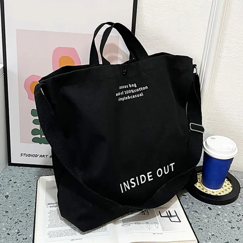 sac à bandoulière unisexe en toile japonaise simple, lavable, épais, grande capacité, pour étudiants, usage quotidien