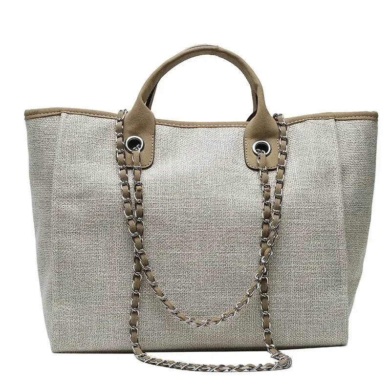 mode maquillage concepteur grandes femmes 2025 nouvelle mode coréenne décontracté grande capacité épaule bandoulière chaîne sac fourre-tout