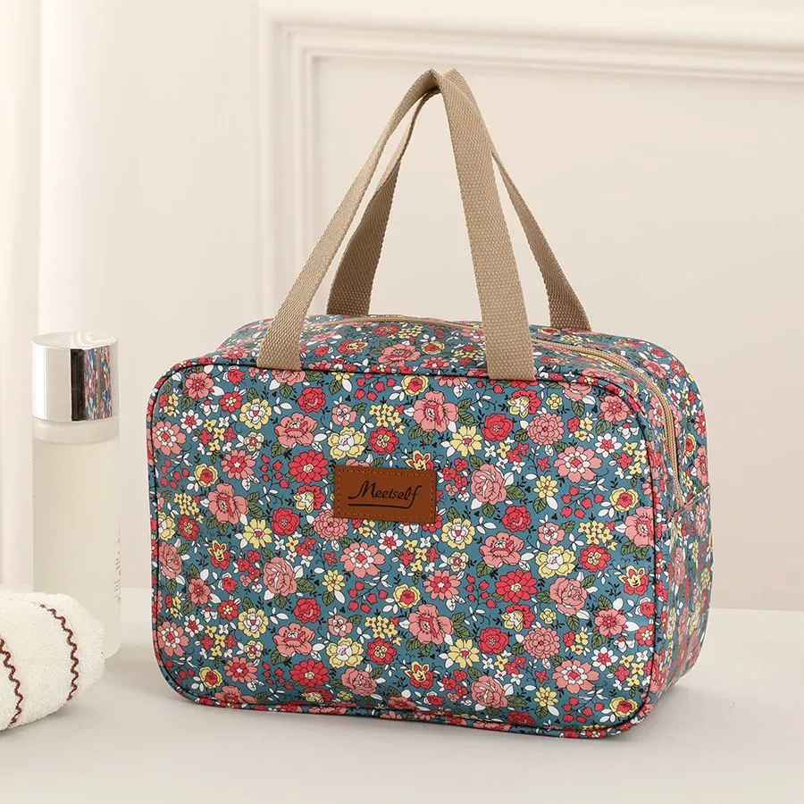 grande trousse de toilette portable de grande capacité, étanche, pour le voyage et les activités de plein air, pour articles de toilette et de douche