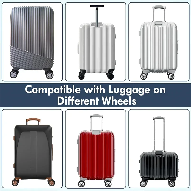protège roues caoutchouc violet bleu orange rose protection bagages silicone qualite alimentaire installation simple voyage