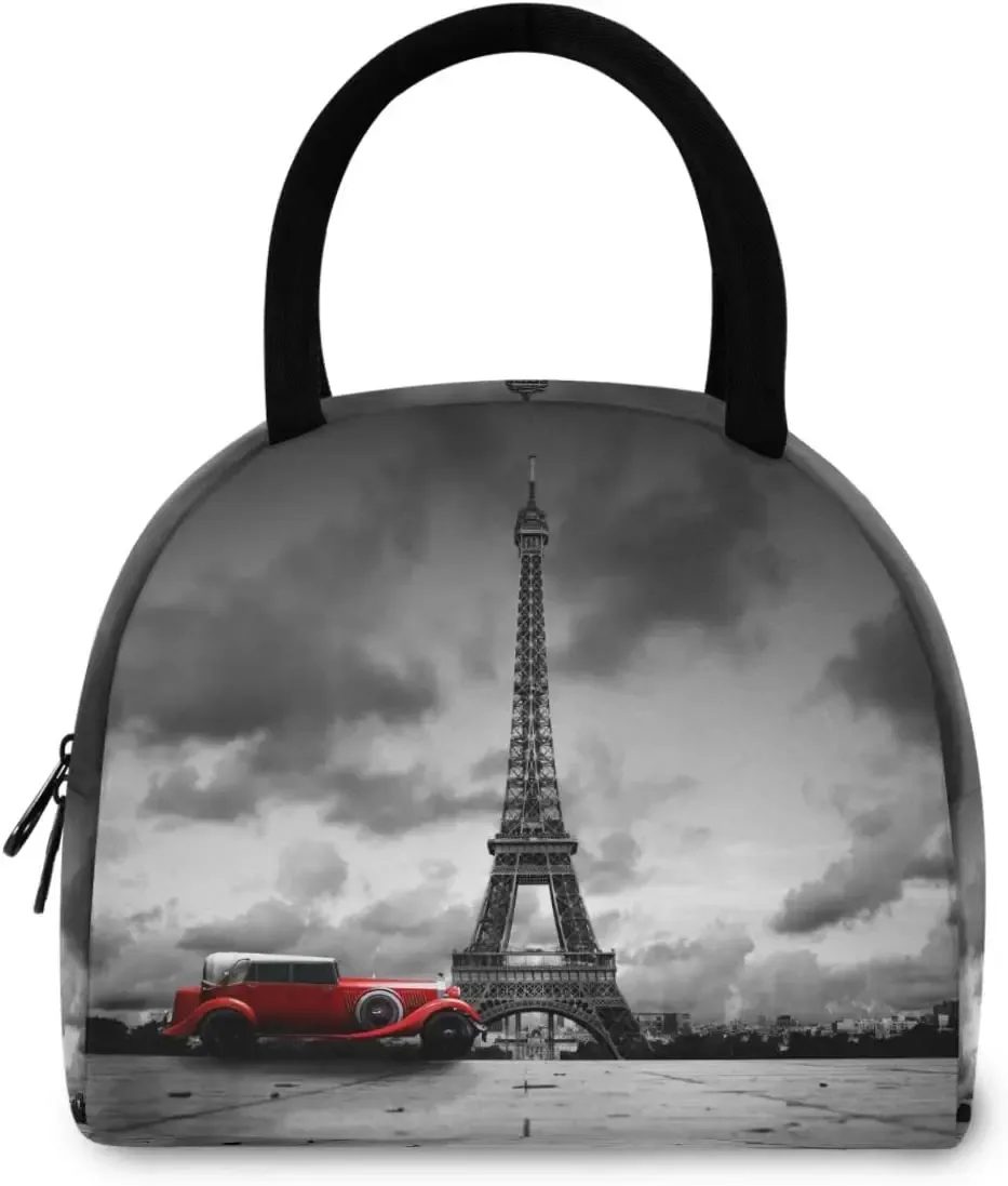 pop art pdpdogs-sac fourre-tout à déjeuner réutilisable avec poche avant, sac isotherme thermique isolé pour la rentrée scolaire, le travail, le pique-nique