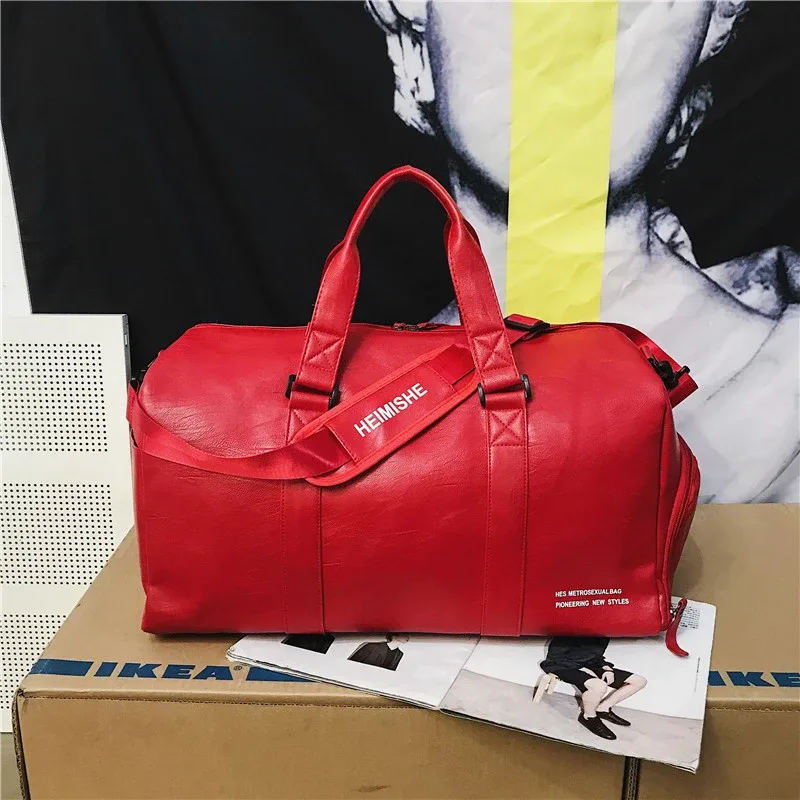 sac de natation portable en pu pour hommes, sac de voyage, sac de sport, sac de voyage, sac à bagages, logo personnalisé, sacs avec nom imprimé, support et séparation sèche, yoga fitnes