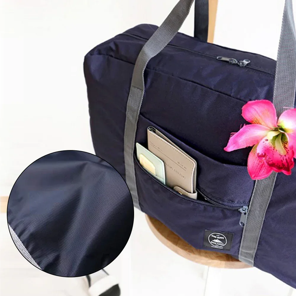 sacs de voyage portables pliants, sac de rangement de voyage de grande capacité, sac de compagnie aérienne multifonctionnel, sacs à main de voyage mobiles