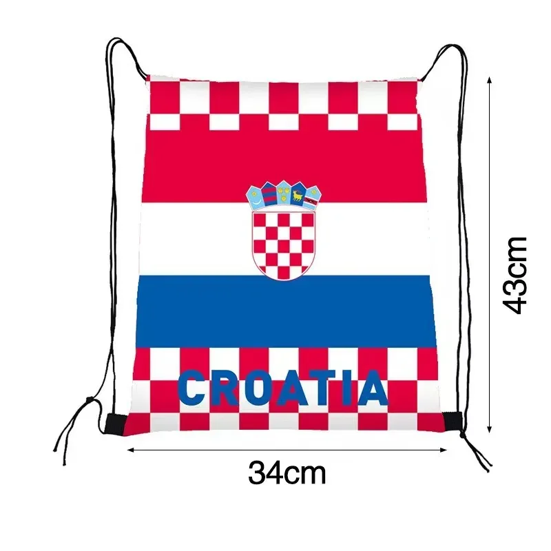nouveau sac à cordon 2026 pour les fans de football |   sac à dos portable imperméable avec motif imprimé - sac de sport d'extérieur