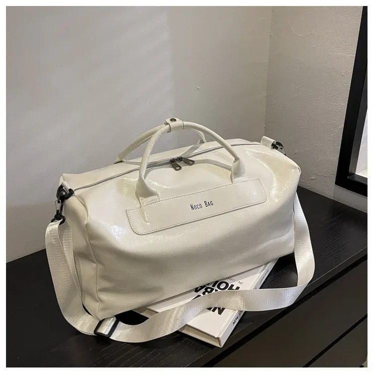 sac de voyage d'affaires grande capacité pour courts séjours, sac à main imperméable en pu pour femme, sac de voyage léger et respirant pour homme