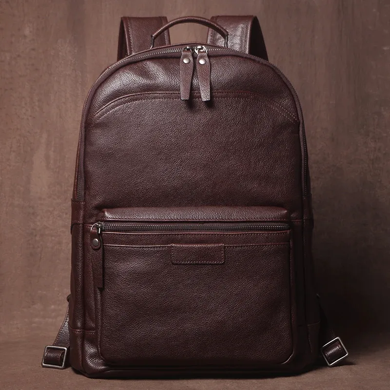guro marque de luxe sac à dos en cuir véritable hommes et femmes haute capacité week-end sac de voyage cartable en peau de vache affaires 16 "sac pour ordinateur portable