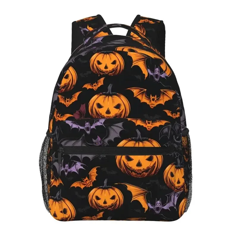 halloween citrouille lune étoiles sacs à dos d'ordinateur portable légers grande capacité sac à dos d'école étanche pour hommes femmes garçons filles
