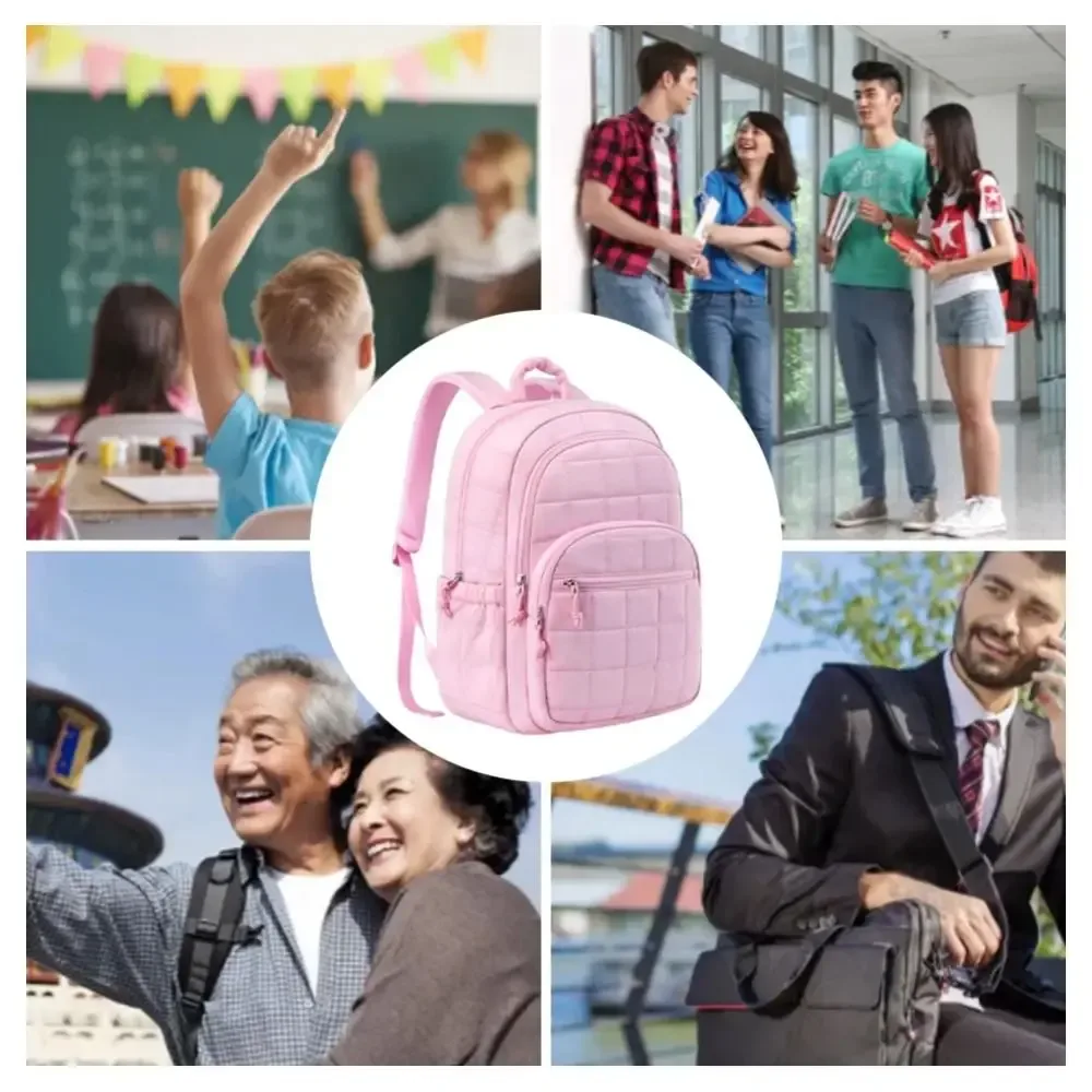 sac à dos de voyage unisexe créatif, tendance, imperméable, pour étudiants, couleur unie, durable, sacs d'école pour étudiants, voyage