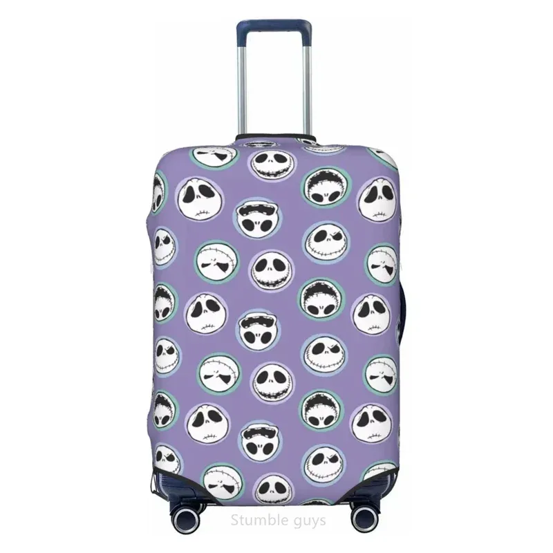 housse de bagage élastique de 18 à 32 pouces, élégante, imprimé jacks movie skellingtons, accessoire de protection de voyage durable et lavable
