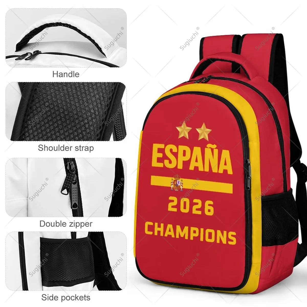 sac à dos espana espagne 2026 champions, sac d'école pour étudiant, sac à dos intelligent pour affaires, voyage et loisirs, sac à dos pour ordinateur portable, sac de travail de bureau