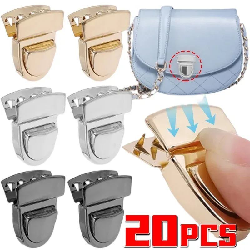 20 pièces fermoirs à pression métalliques pour sacs à main, portefeuilles et sacs fourre-tout, pour artisanat diy