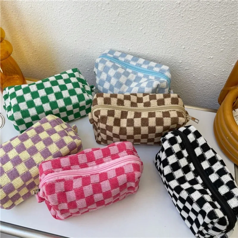 trousse à cosmétiques trousse de maquillage trousse de maquillage de voyage portable pochette à crayons mignonne trousse de toilette pour femmes pour les filles en voyage
