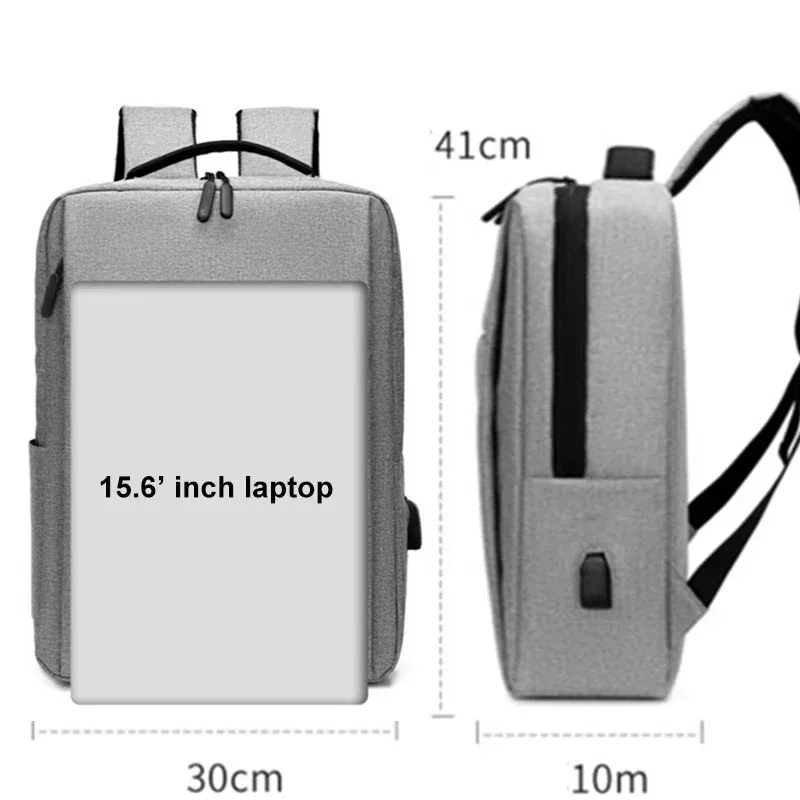 sac à dos pour ordinateur portable 15,6 pouces pour homme, sac à dos de voyage en nylon, sac à dos pour ordinateur portable avec charge usb, sacs à dos d'école imperméables pour homme