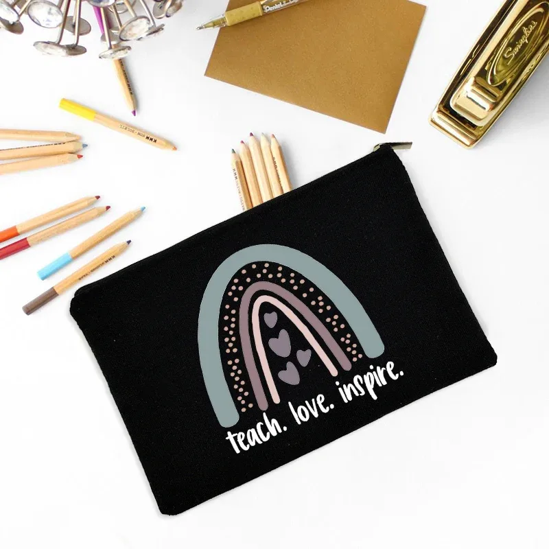 trousse de maquillage fête des enseignants meilleur cadeau trousse de survie pour enseignants trousse de maquillage pochette à crayons préscolaire primaire diplôme d'études secondaires retour à l'école