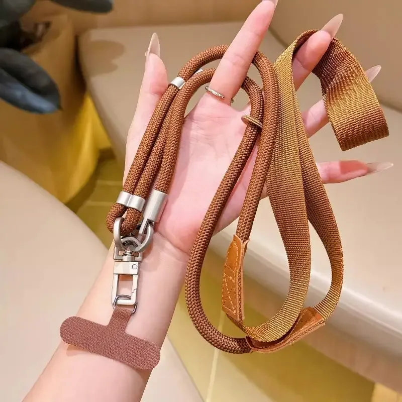 lanière de téléphone réglable à porter en bandoulière, avec clip détachable, anti-perte, sangle de téléphone portable, sangle de sac à bandoulière pour les voyages en plein air et l'utilisation quotidienne.