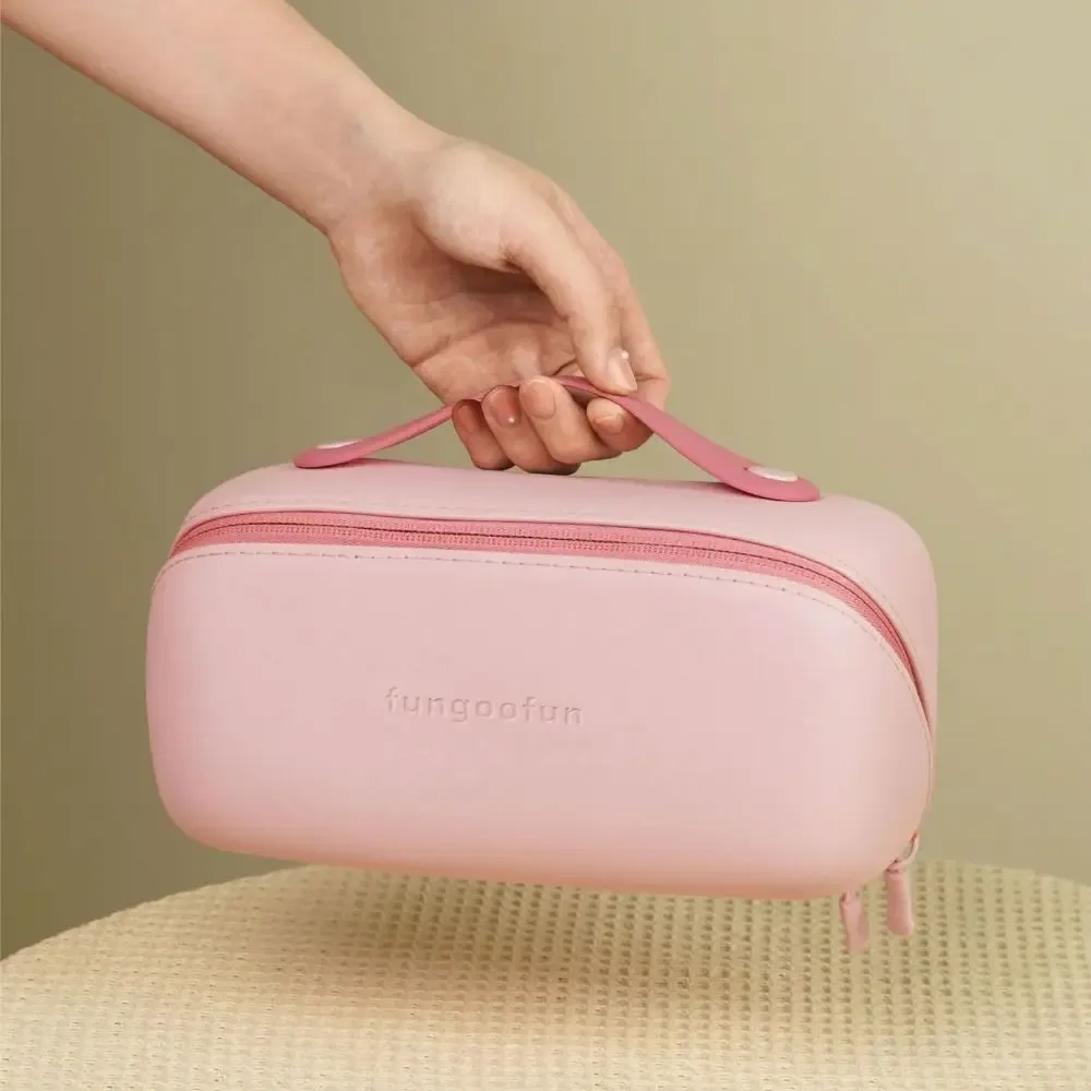 sac à cosmétiques de grande capacité à la mode, design luxueux imperméable, sac à maquillage en eva, sac de rangement portable pour rouge à lèvres pour femmes
