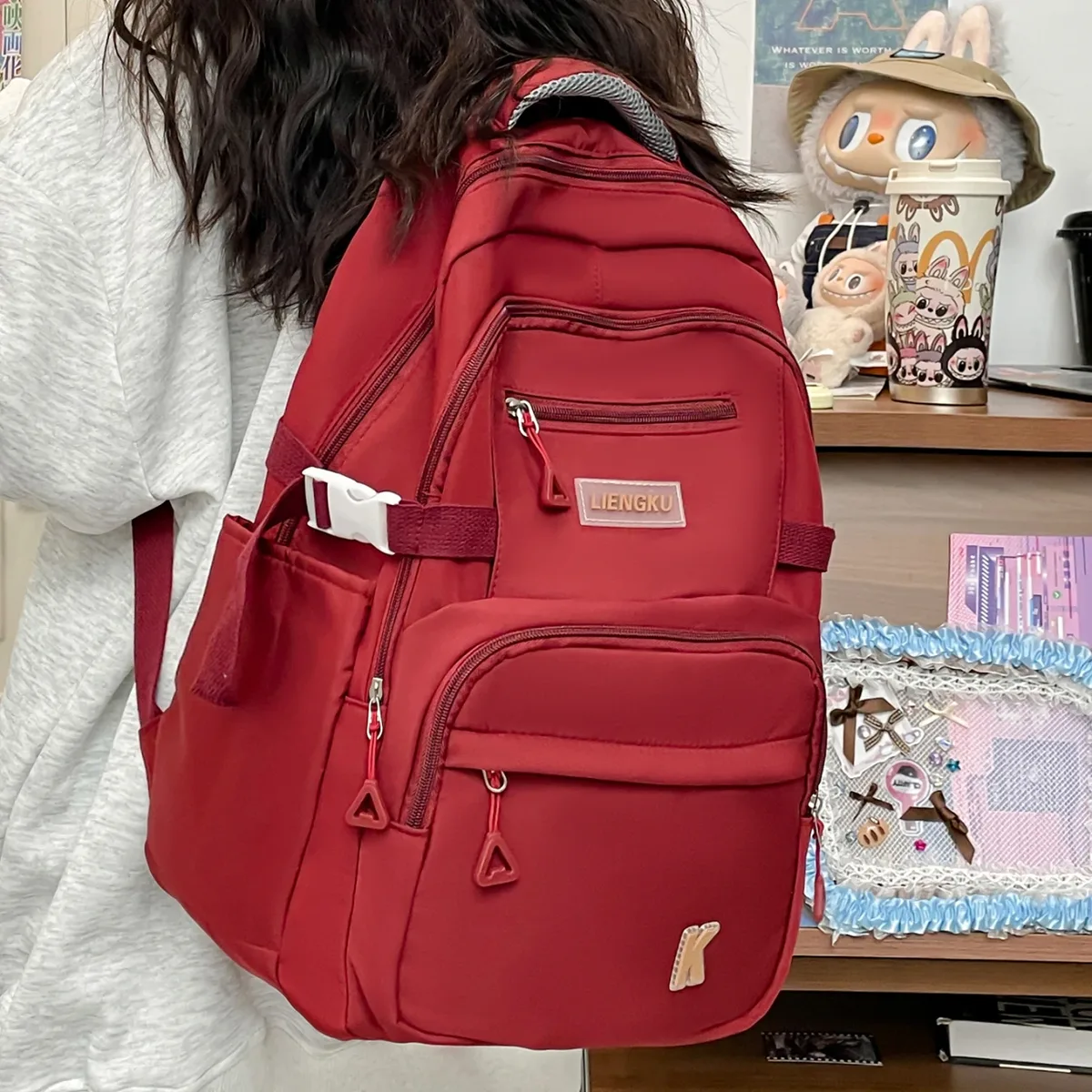 sac à dos d'ordinateur en nylon fashion academy, léger, grande capacité, pour étudiants, école, trajets quotidiens, voyages