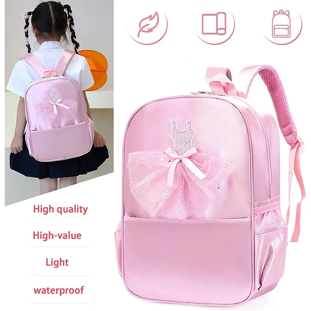 sac à dos de danse de ballet personnalisé avec nom, sac de ballerine pour petites filles, sac de danse personnalisé pour tout-petits, sac de rangement de gymnastique