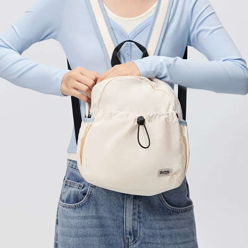 sac à dos femme semir avec sangle contrastante, léger, style décontracté, pour trajets quotidiens, voyages, étudiants, sac de transport quotidien 2026