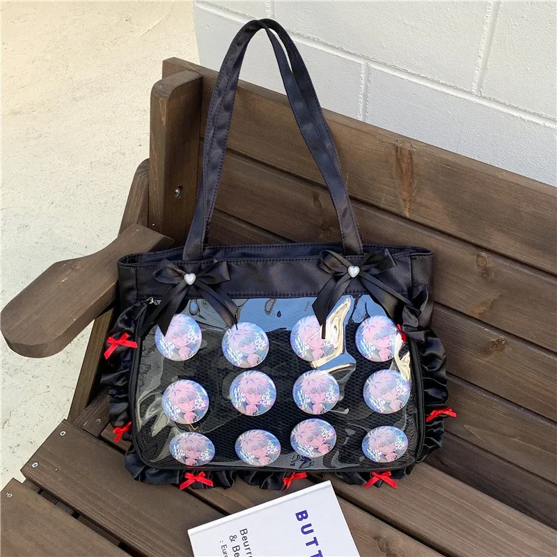 sac à bandoulière mignon pour les fans d'anime, fourre-tout jk de grande capacité, texture confortable et polyvalente, sac ita
