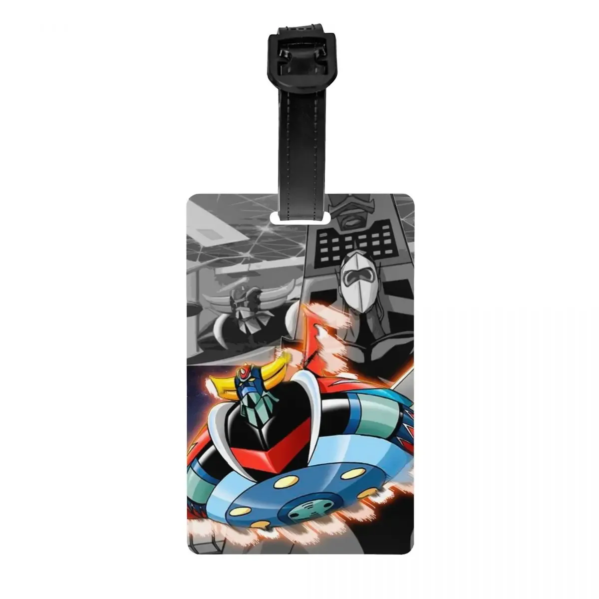 étiquettes à bagages personnalisées goldorak grendizer pour valises, mignonnes, anime ufo robot goldrake, couverture de confidentialité, carte d'identité