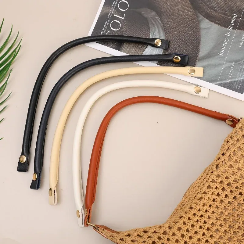 sangle de sac à bandoulière en cuir pu pour femmes, couleur unie, poignées de remplacement pour poignée de sac à main, fermoir, accessoires de bricolage