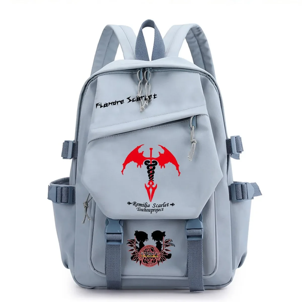 sac à dos touhou project ‌ sac à dos de voyage de grande capacité pour étudiants, imprimé dessin animé hakurei reimu kirisame marisa