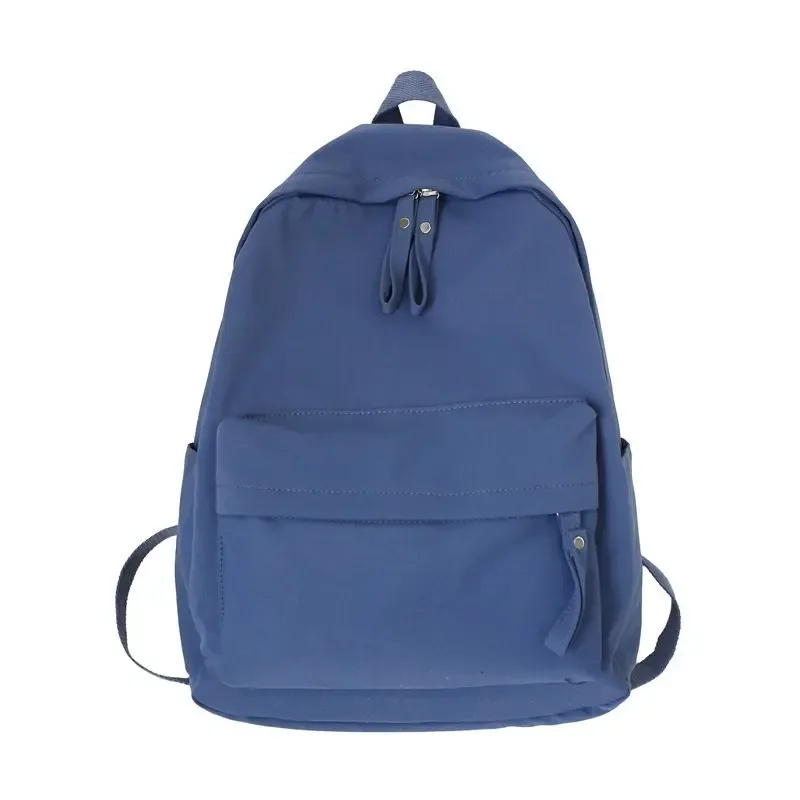 sac à dos noir solide, sac d'école oxford étanche, style minimaliste, sac de loisirs ou de voyage unisexe, sac à bandoulière de marque de haute qualité