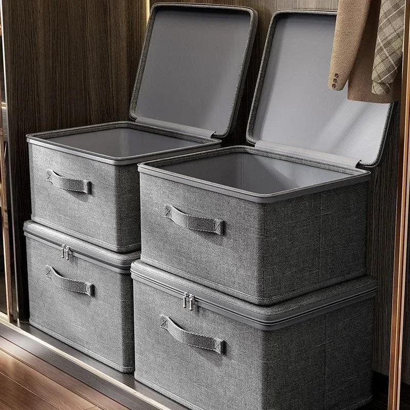 boîte de rangement pliable, organisateur portable en tissu, conteneur de rangement pour vêtements pliables avec roulettes pour l'organisation de la maison 3/1 pièces