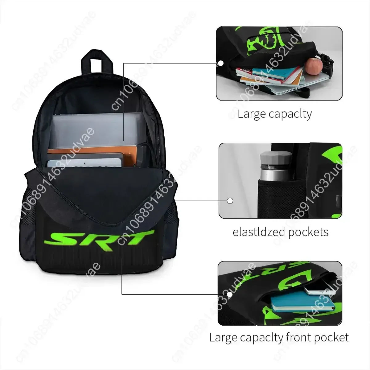 sacs à dos avec logo dodge hellcat srt, sacs d'école pour étudiants, sac à dos de dessin animé, sac à dos pour ordinateur portable, sac à bandoulière