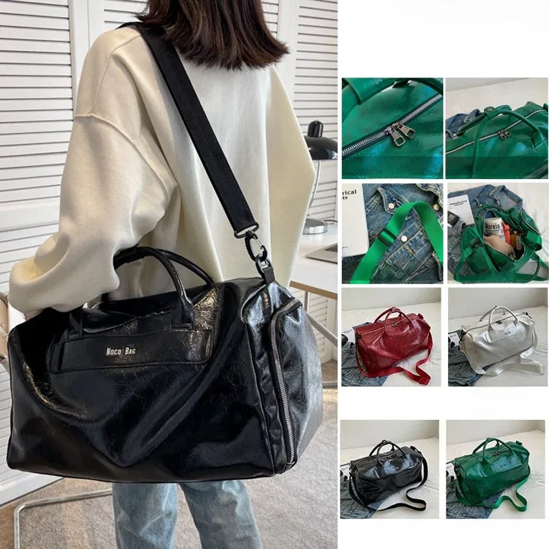 sac de voyage d'affaires grande capacité pour courts séjours, sac à main imperméable en pu pour femme, sac de voyage léger et respirant pour homme