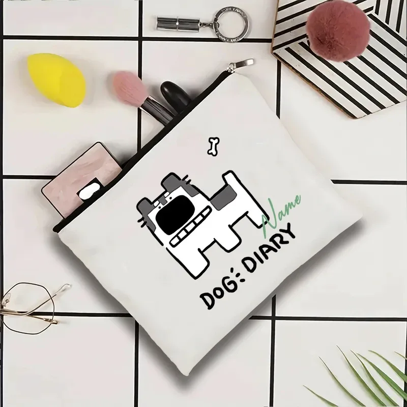 pochette de voyage personnalisée avec nom, pochette de maquillage pour mariage, pochette de maquillage pour fête, sac de maquillage en toile unique, organisateur de cadeaux pour femme