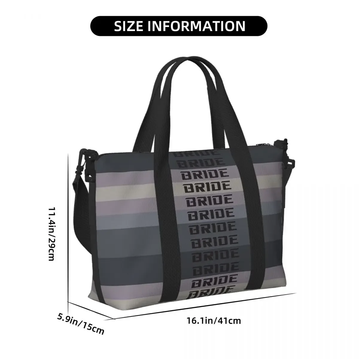 sac de voyage de plage en matériau personnalisé pour mariée jdm, fourre-tout de grande capacité pour salle de sport, sac à bandoulière de shopping pour femmes