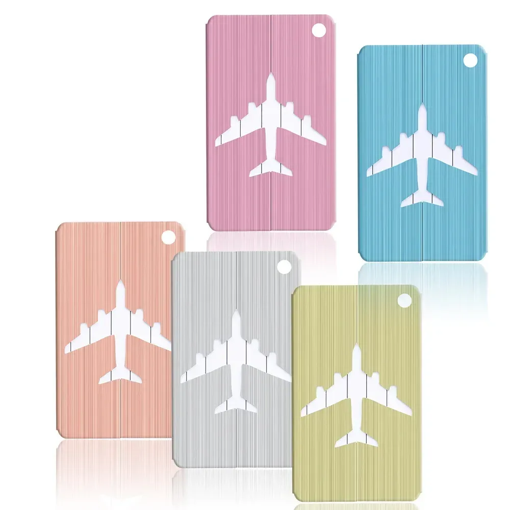 nouvelle mode étiquettes de bagages en alliage d'aluminium femmes hommes bagages de voyage valise nom porte-étiquette accessoires de voyage
