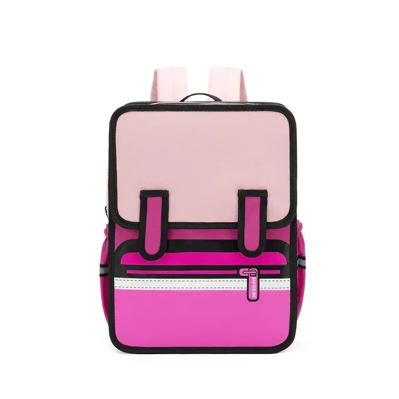 sac à dos oxford gril pour étudiants, sac à dos 3d de style diabétique, dessin animé anime et bande dessinée, sac à dos pour filles et garçons, 16 po