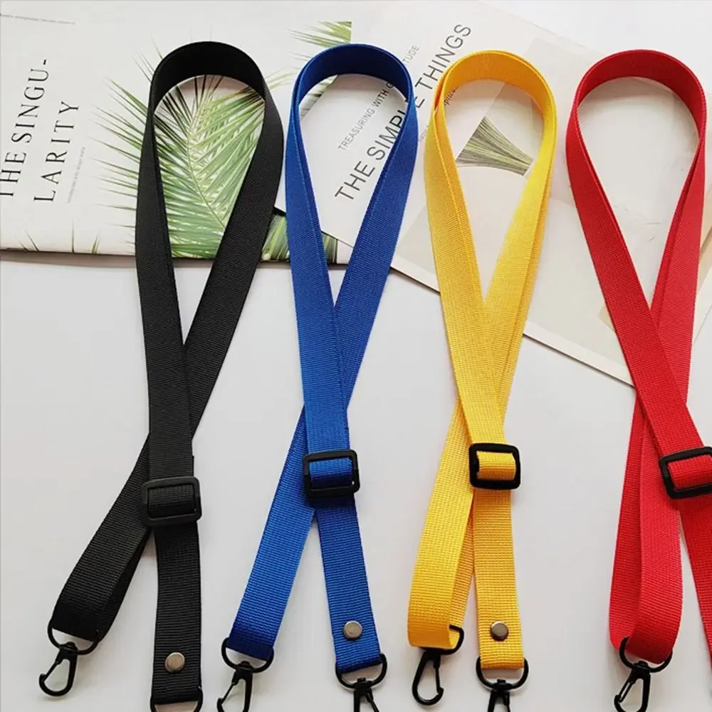 sangle d'épaule en nylon réglable, cordon de remplacement pour sac à bandoulière, corde de suspension pour étui de téléphone couleur unie, accessoires de sac