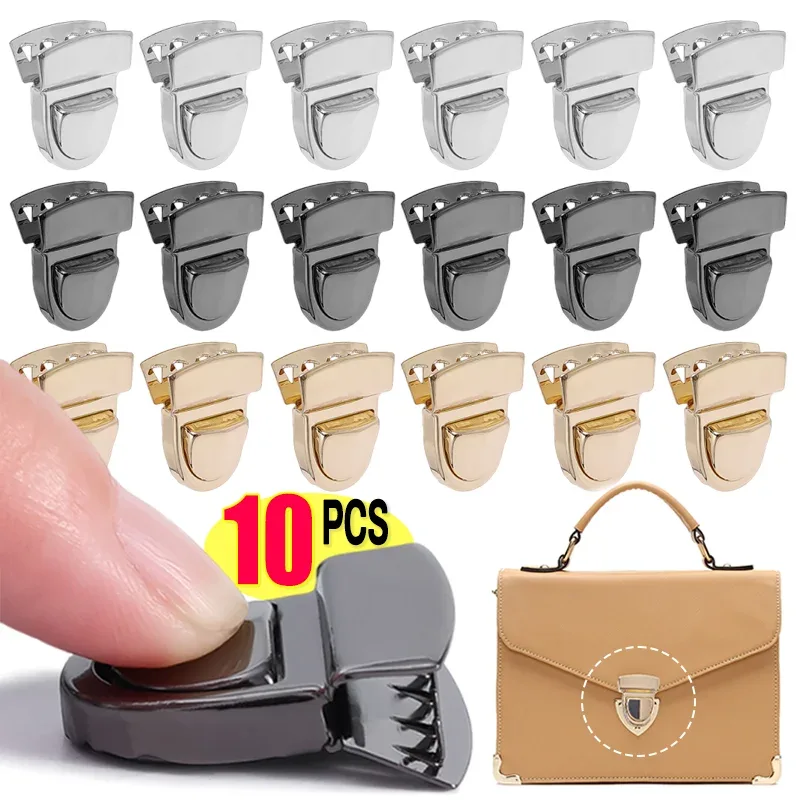 Fermoirs Métal Verrouillant Ovale Bouton Central Noir Doré Usage Voyage Accessoires Sacs Bandoulière Valises Portefeuilles Meubles