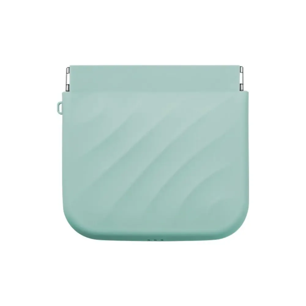 mini sac cosmétique simple en silicone, trousse de maquillage, accessoires de voyage, porte-monnaie, sac de rangement, sac de rangement pour bijoux, sac à ressort en forme de feuille, pour filles